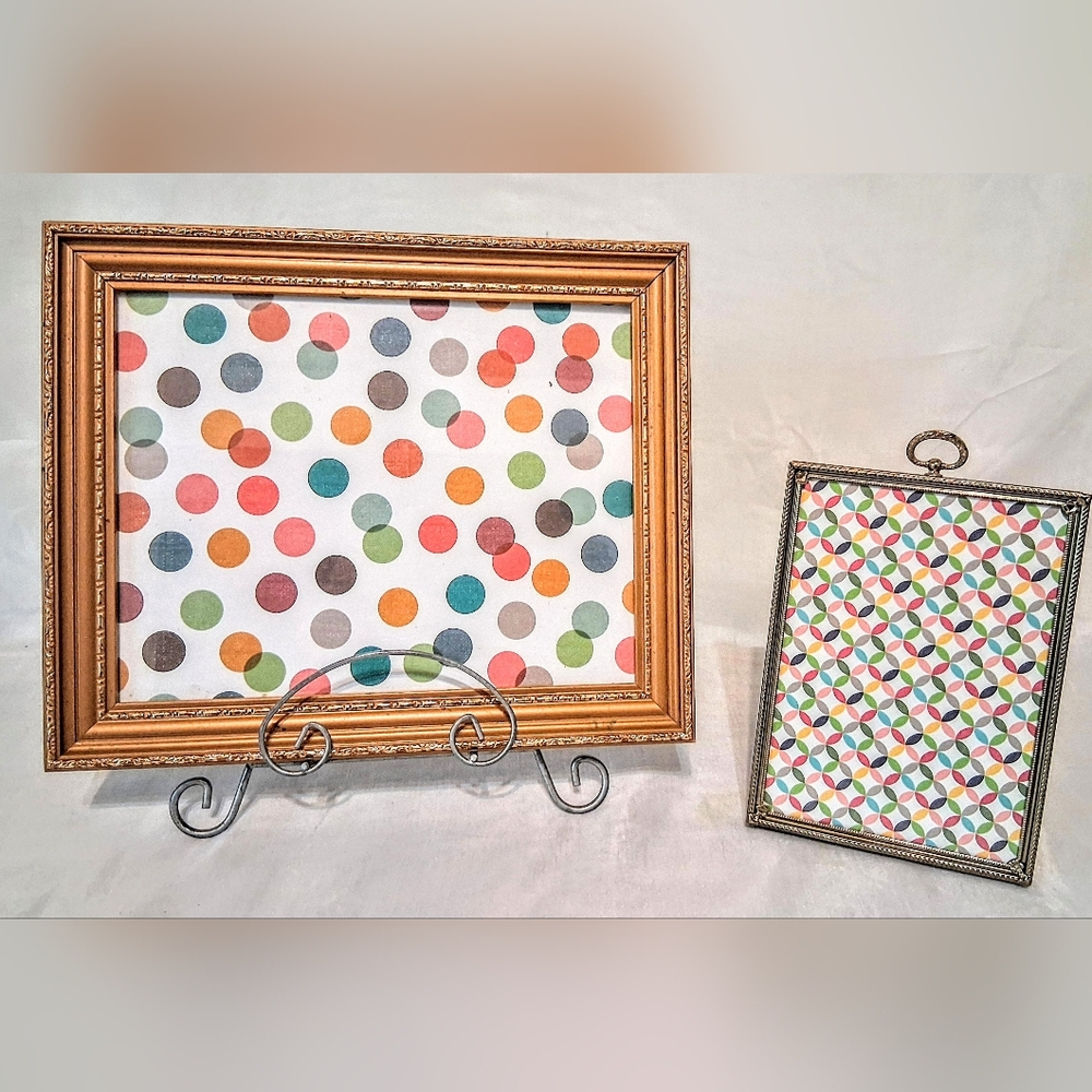 Two Mid Century Photo Frames - 2 Different Iconic Styles